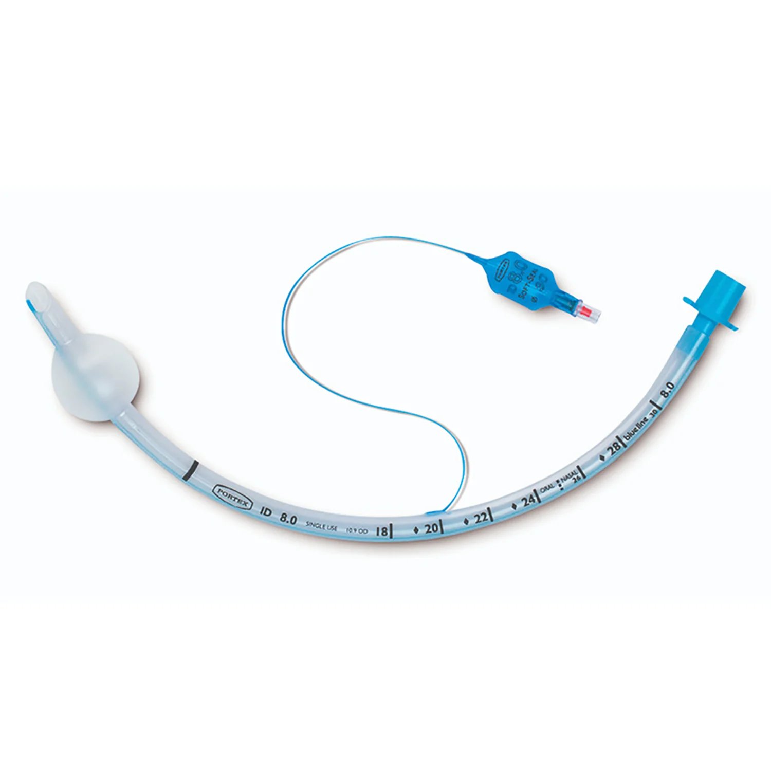 Portex Blue Line Endotracheal Tubes | Cuffed Oral/Nasal | Siliconized PVC | Size 6.0mm | Pack of 20 (1)