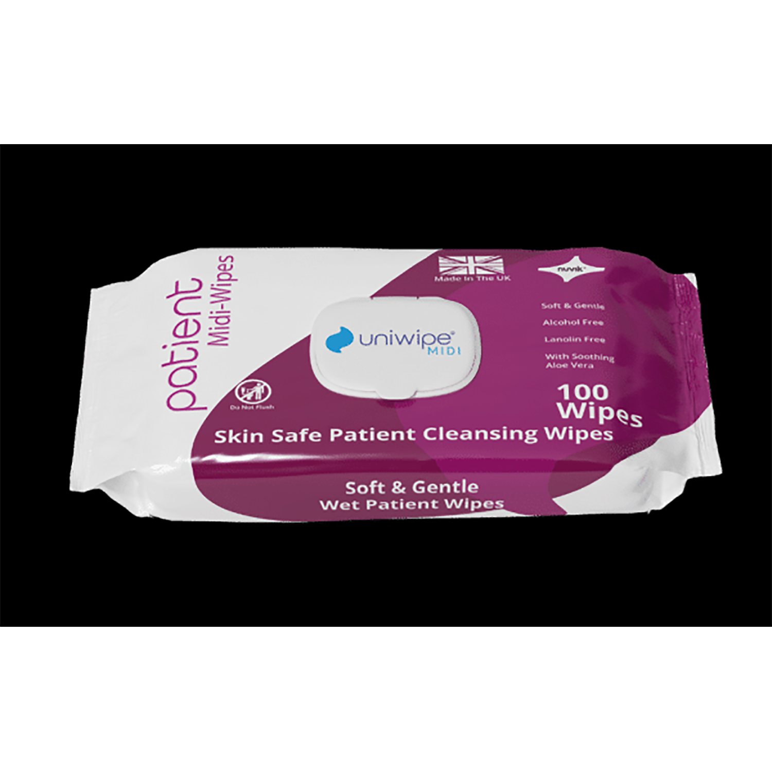 Patient Wipes | Alcohol Free | Pack of 100