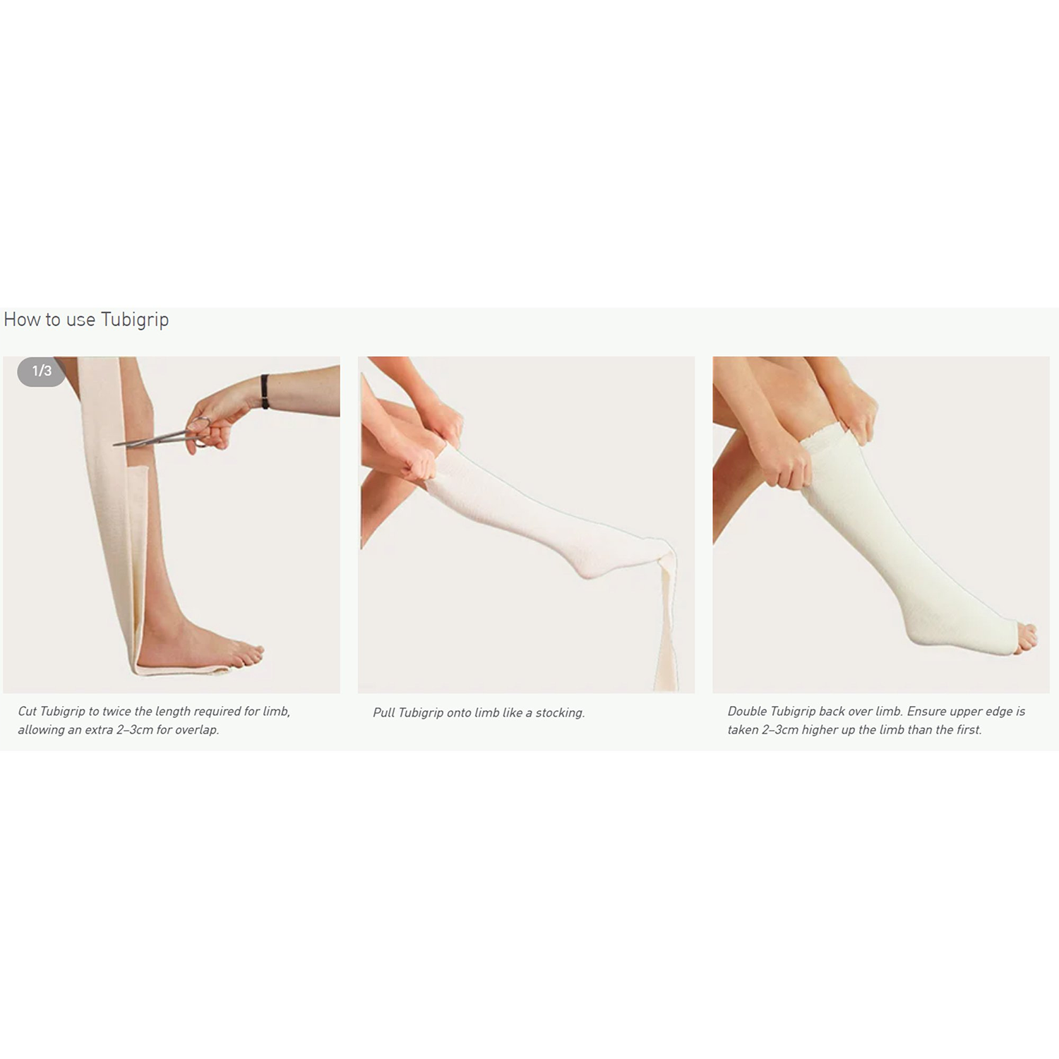 Tubigrip Multi-Purpose Elasticated Tubular Support Bandage | Natural | Size: F | 10m | 1 Roll (2)