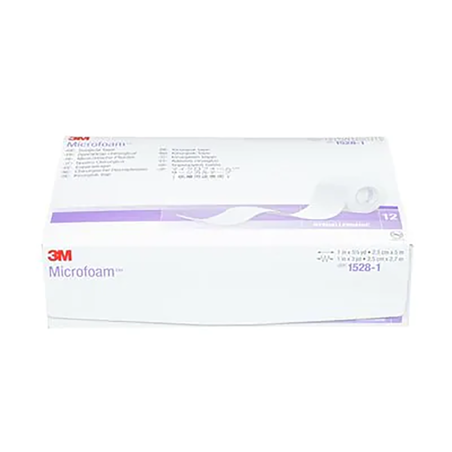 3M Microfoam Surgical Tape | 2.5cm x 5m | Pack of 12 | Short Expiry Date (1)