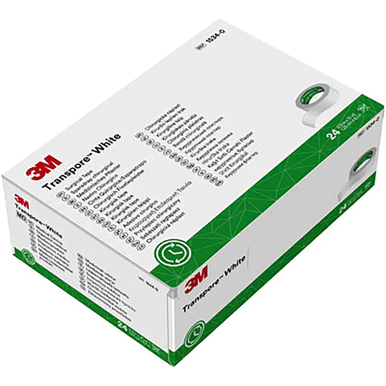 3M Transpore Surgical Tape (White) | 1.25cm x 9.1m | Pack of 24 Rolls