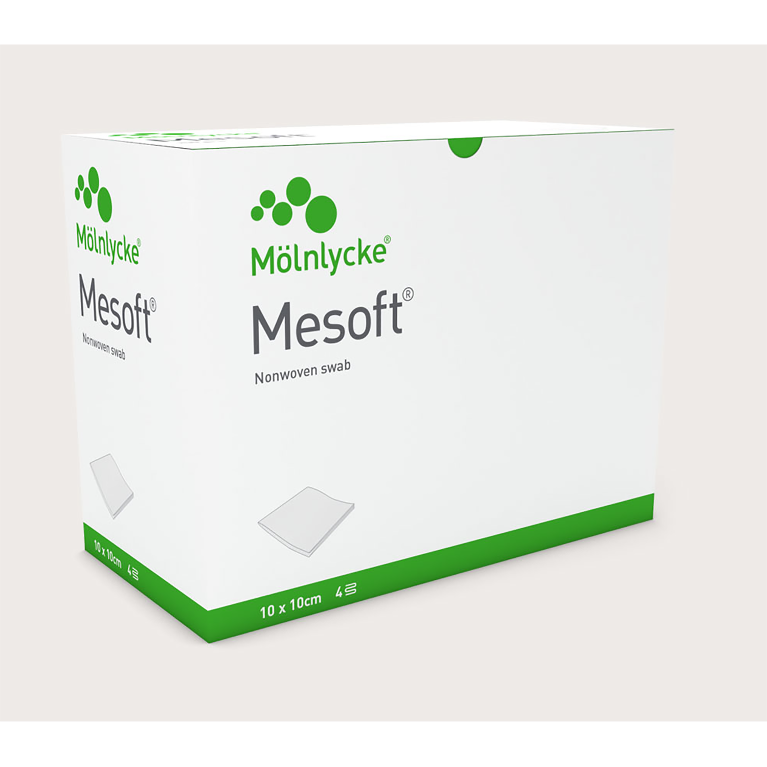 Mesoft 40gsm Swabs | Non-Sterile | 7.5 x 7.5cm | Pack of 100 Pieces