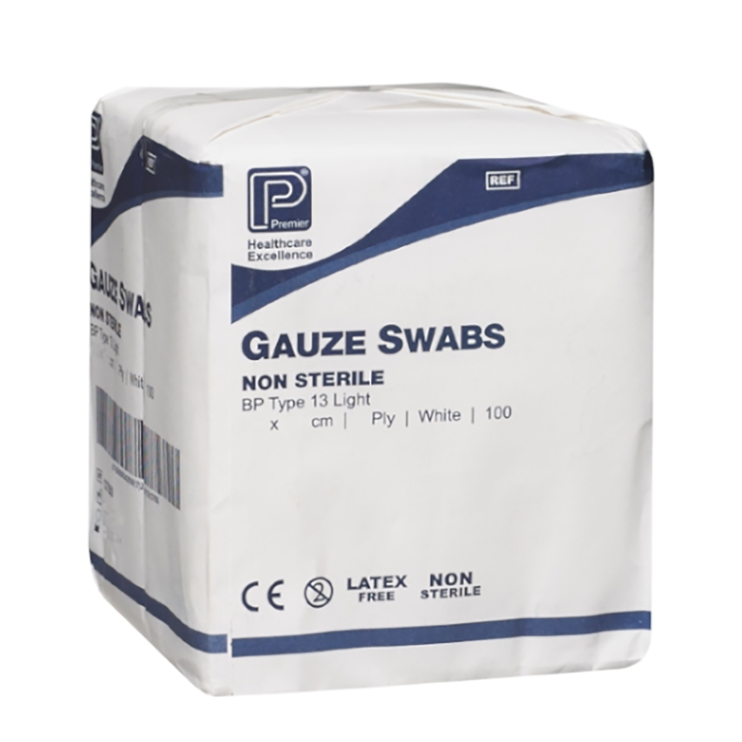 Premier Gauze Swabs | Non-Sterile | 8ply | 5 x 5cm | Pack of 100