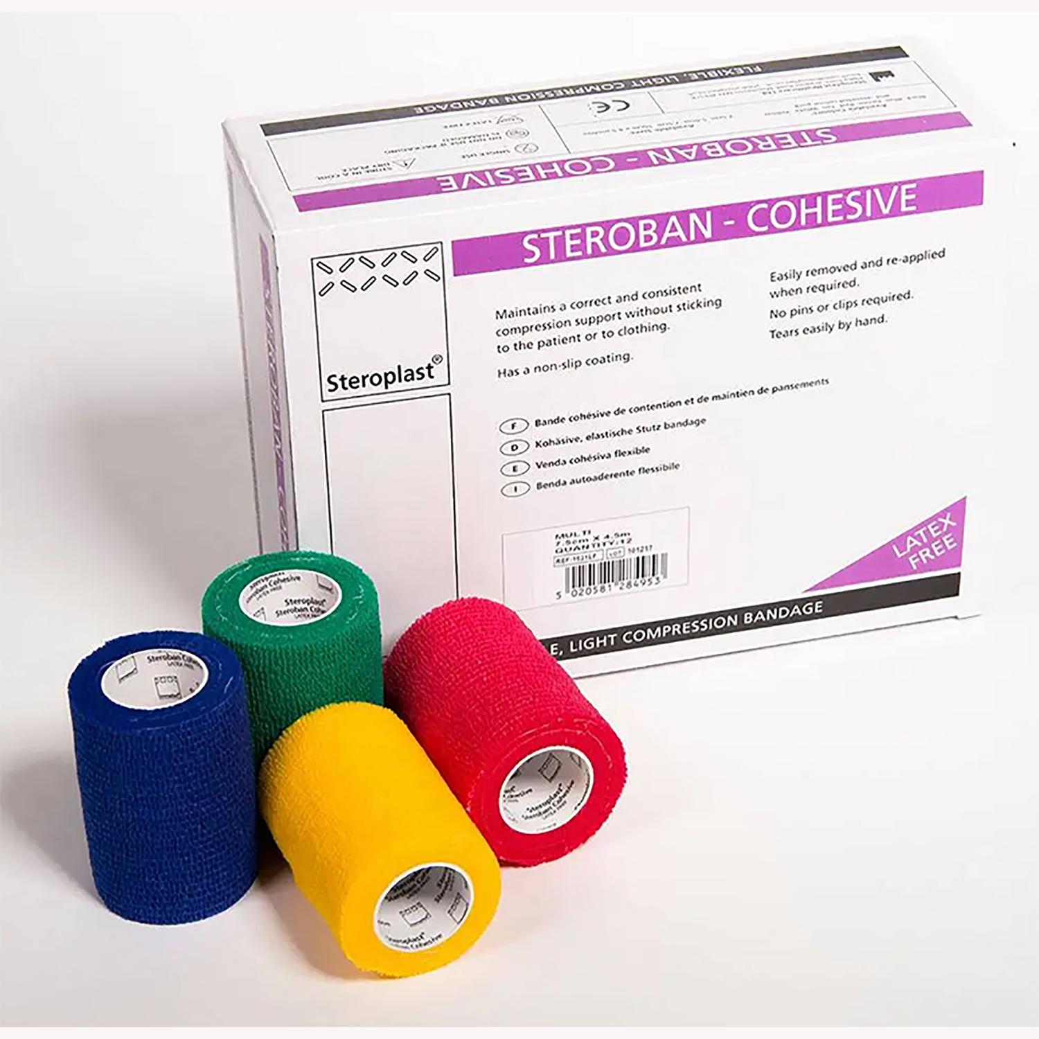 Steroban Cohesive Bandages | Pack of 12 Rolls (3)