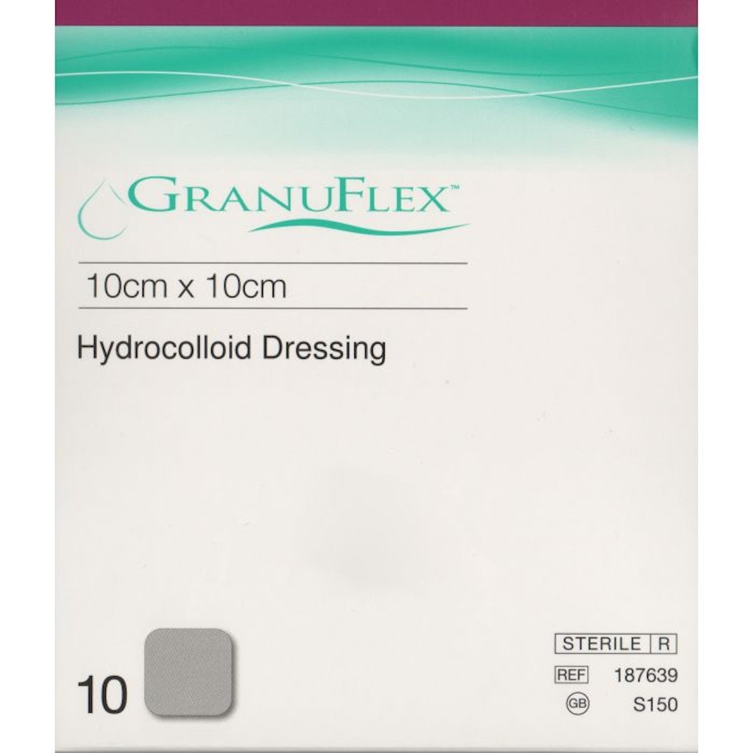 Granuflex Hydrocolloide Dressing | 10 x 10cm | Pack of 10