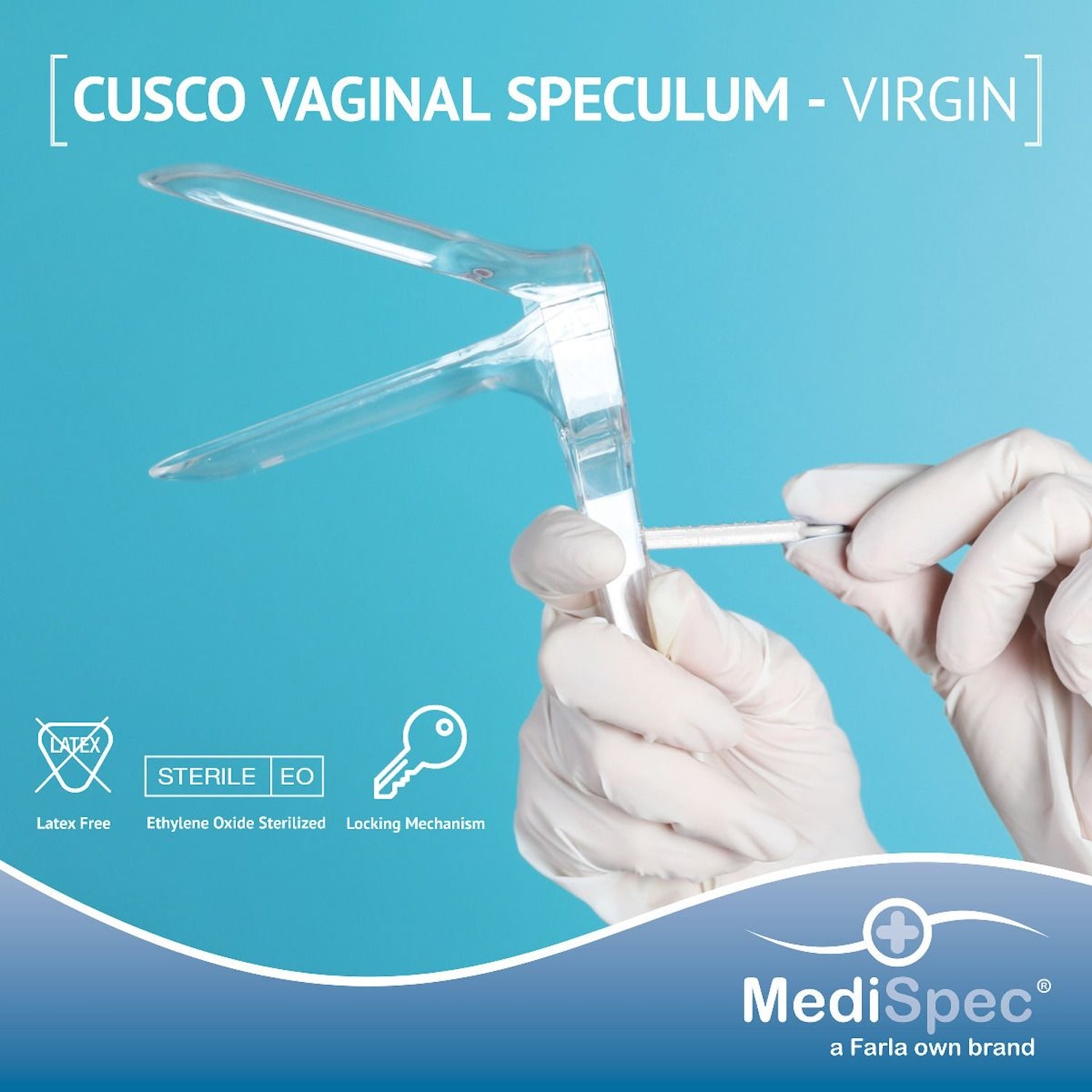 MediSpec Cusco Vaginal Speculum with Smoke Extractor | Pack of 25 (1)