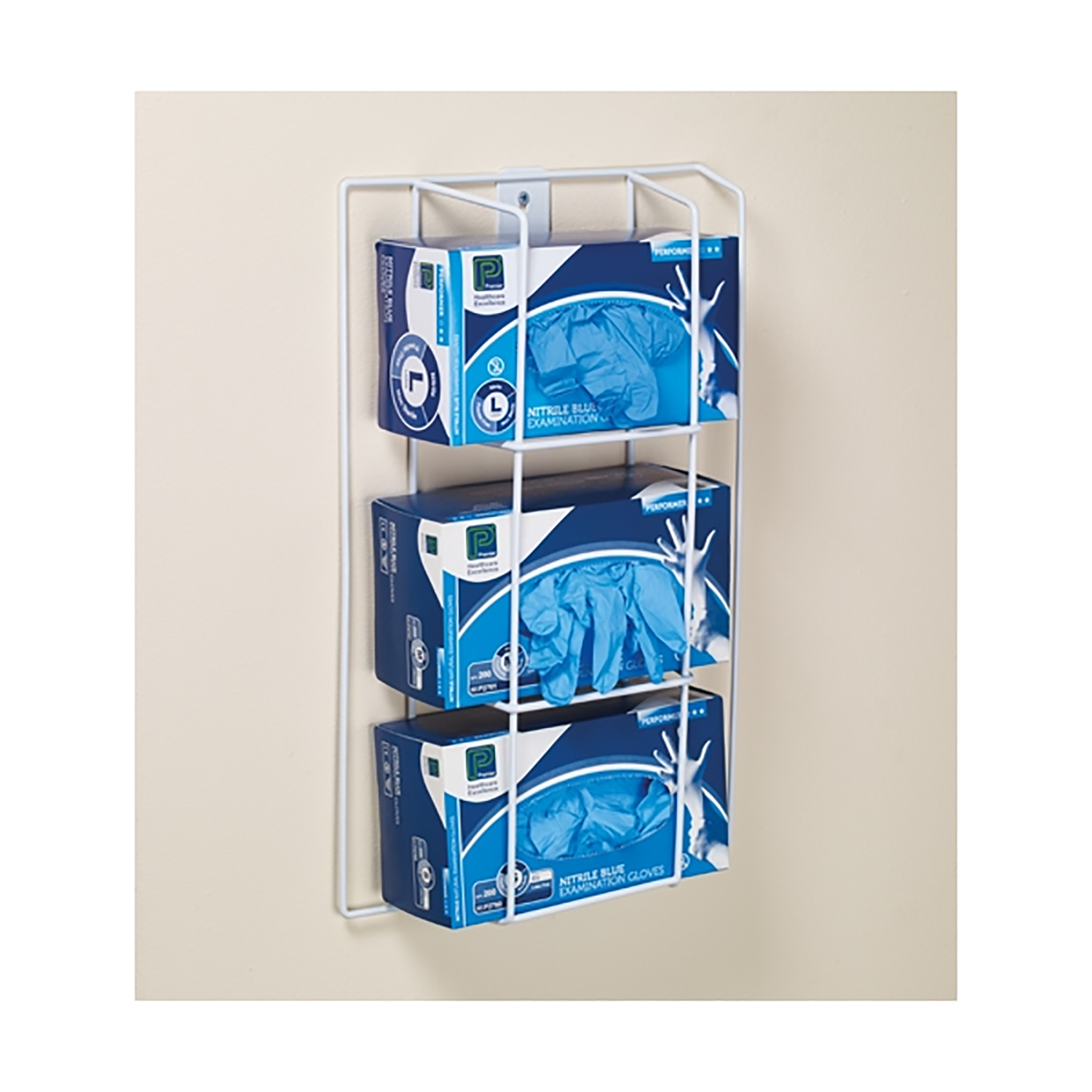 Premier Wall Mounted Triple Glove Box Dispenser | Single