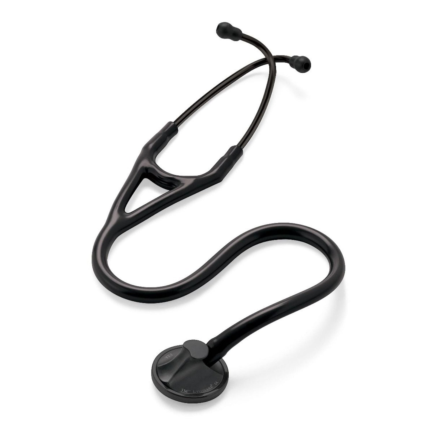 3M Littmann Master Cardiology Stethoscope | Black Edition | Black-Plated Chestpiece & Eartubes (1)
