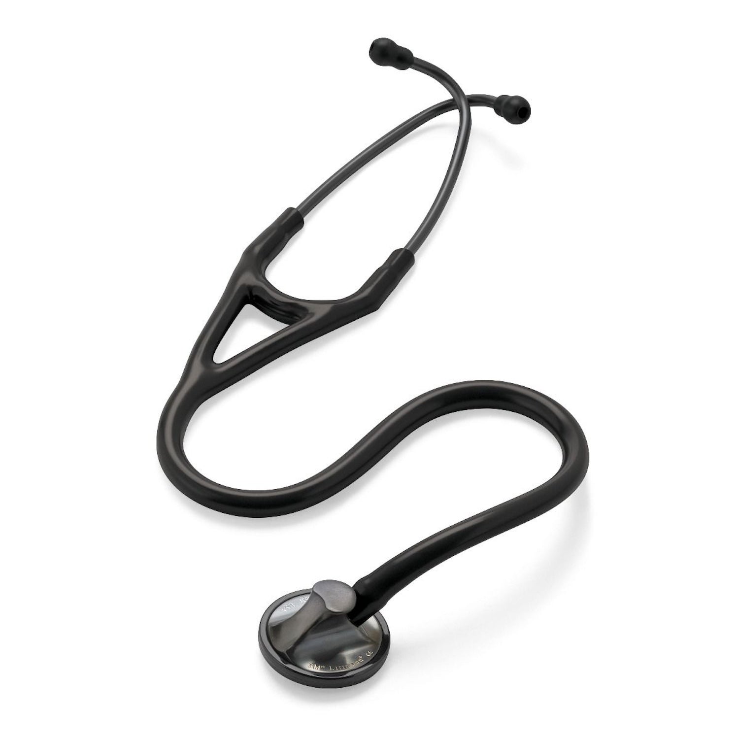 3M Littmann Master Cardiology Stethoscope | Smoke Edition | Smoke Finish Chestpiece & Eartubes, Black Tube (1)