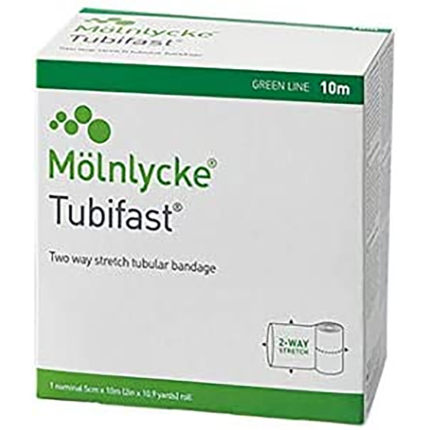Tubifast with 2 Way Stretch | Green Line | 5cm x 10m (2)