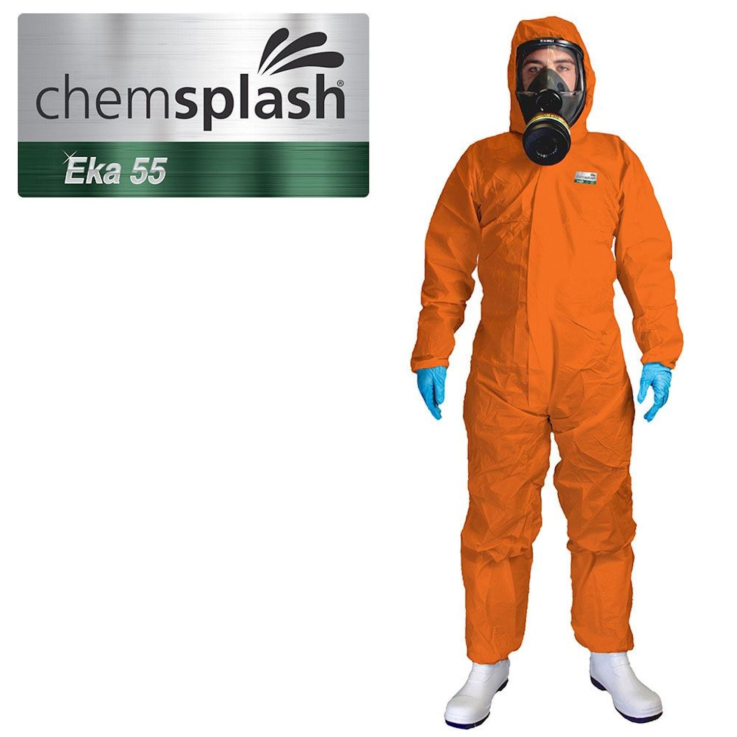 Chemsplash EKA55 Disposable Protective Coveralls | XLarge | Orange