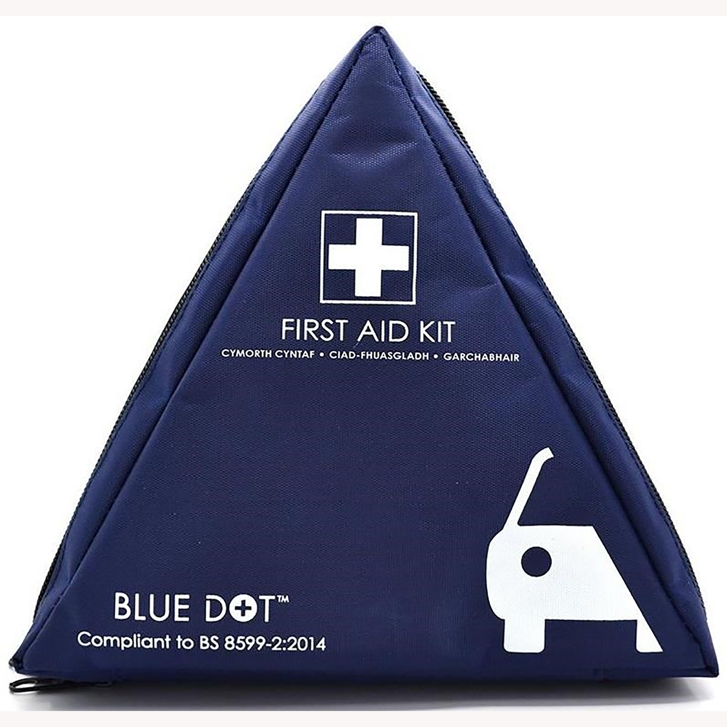 Blue Dot Vehicle First Aid Kit In Soft Triangular Shaped Pouch BS 8599 | Single