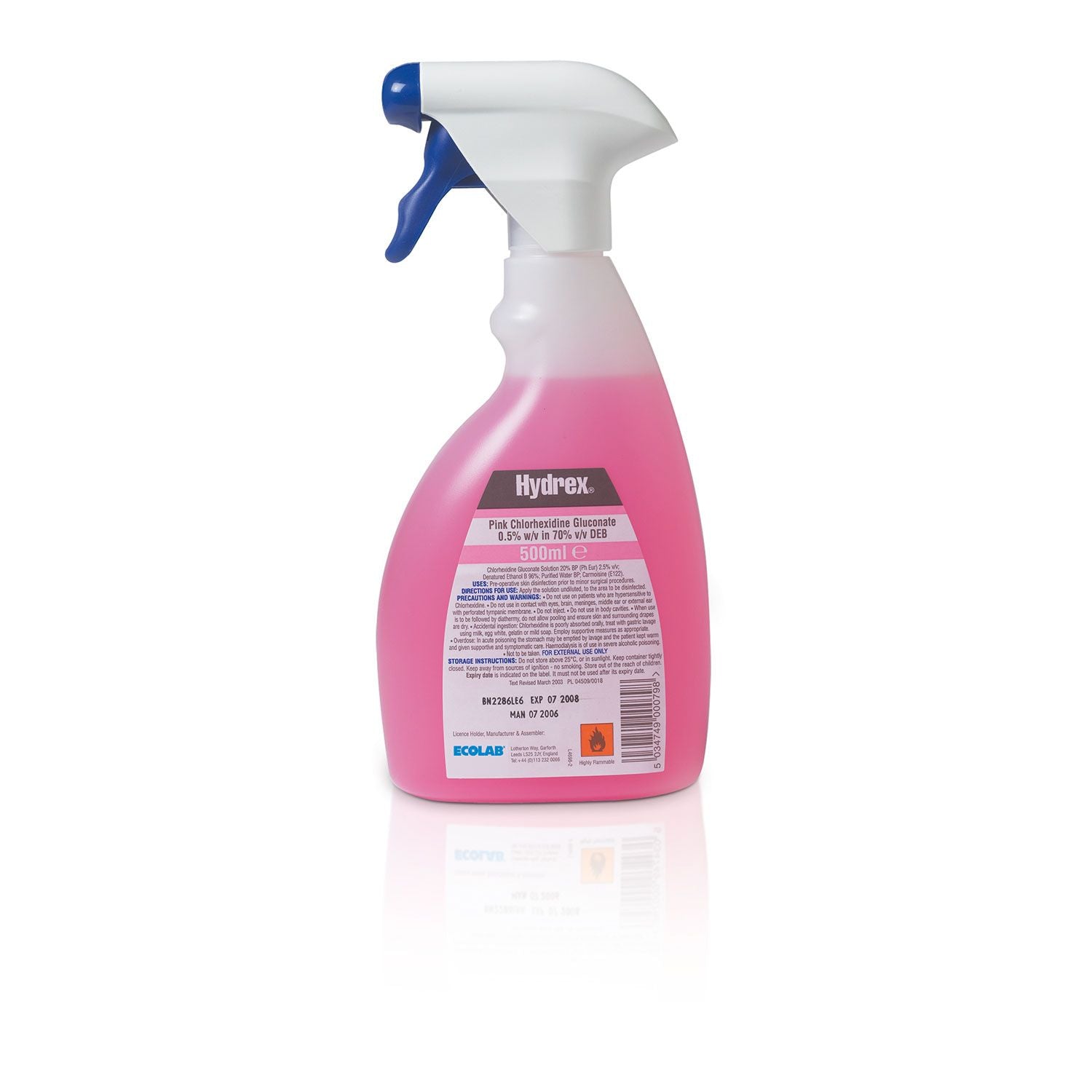 Ecolab Hydrex Pink Spray | GSL | 0.5%/500ml | Liquid | Pack of 1