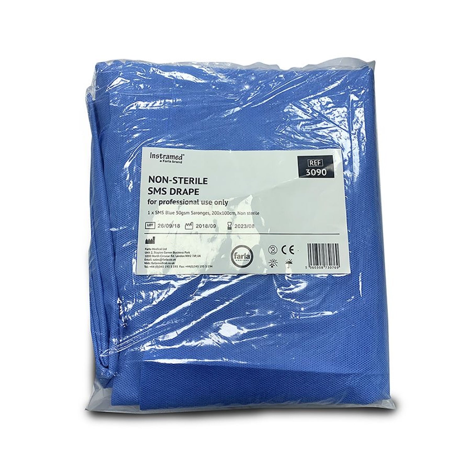 Instramed Drape | Non-Sterile | SMS Blue | 50gsm | Single