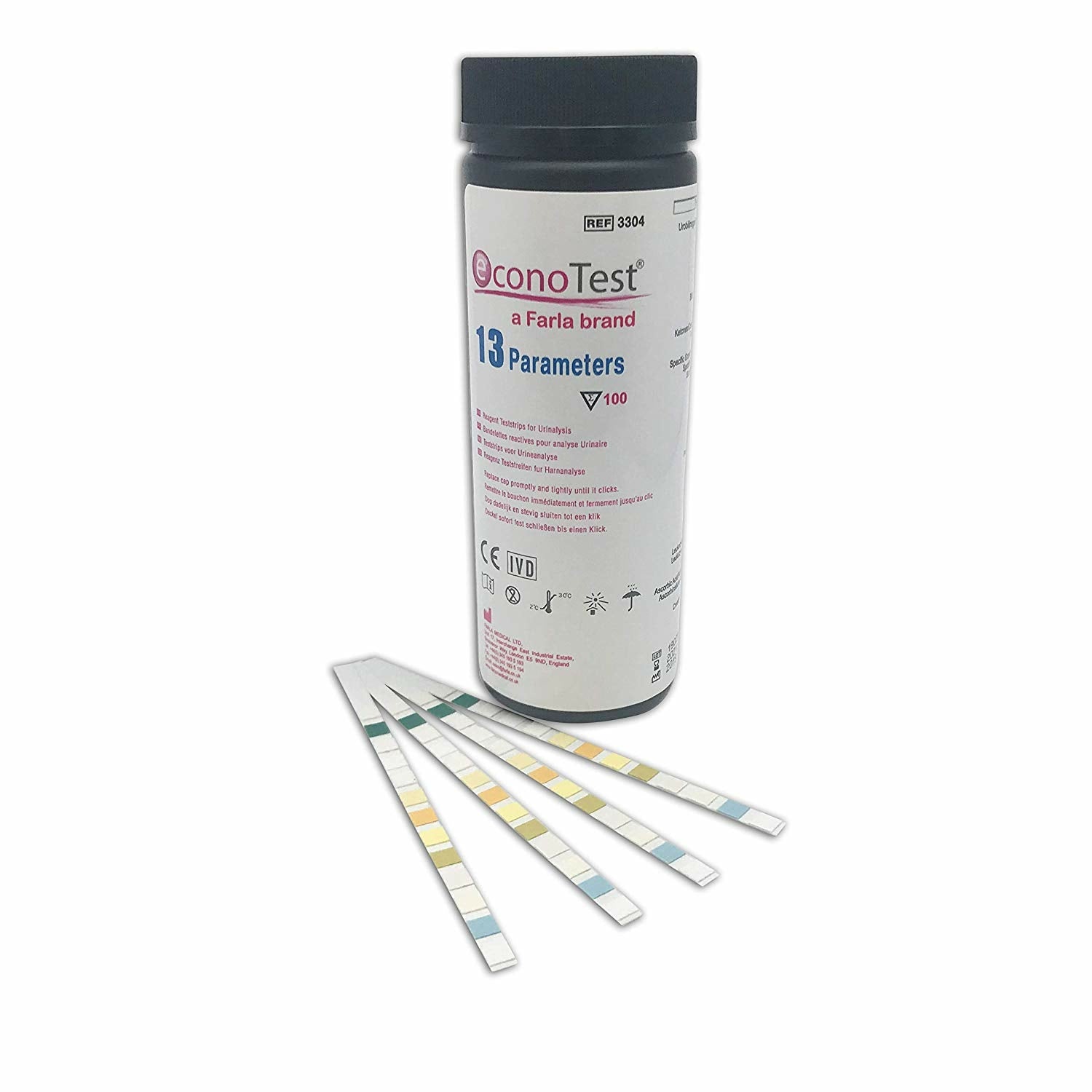 econoTest Urinalysis Reagent Strips | 13 Parameter | Pack of 100