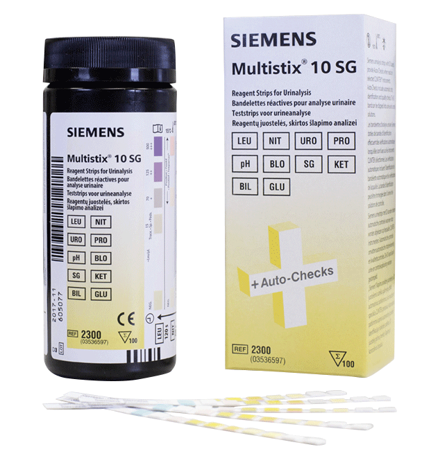 Siemens Multistix 10SG Urinalysis Reagent Strips | Pack of 100 (2)
