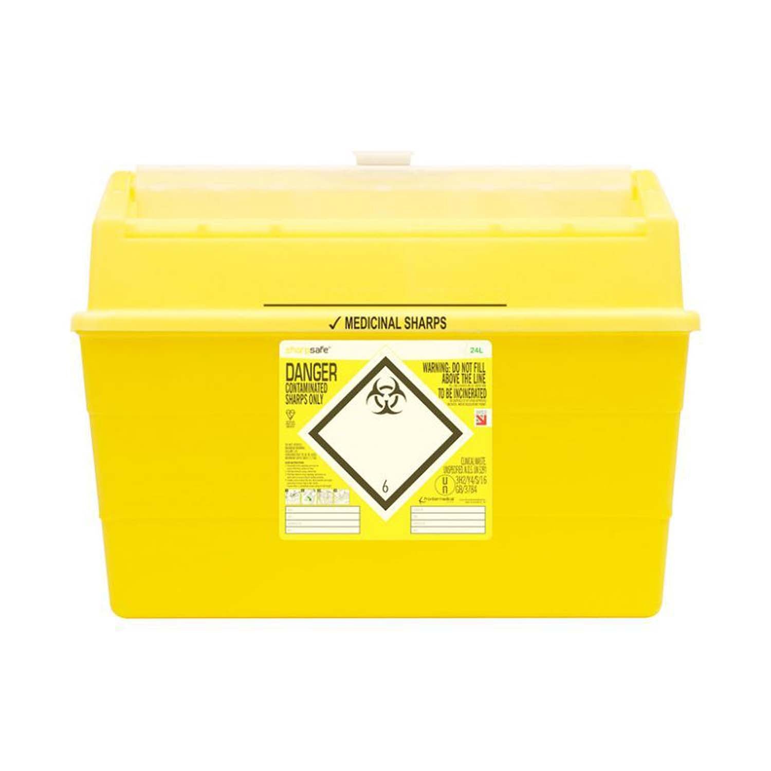 Frontier Sharpsafe Sharps Container | Yellow | 24L | Single