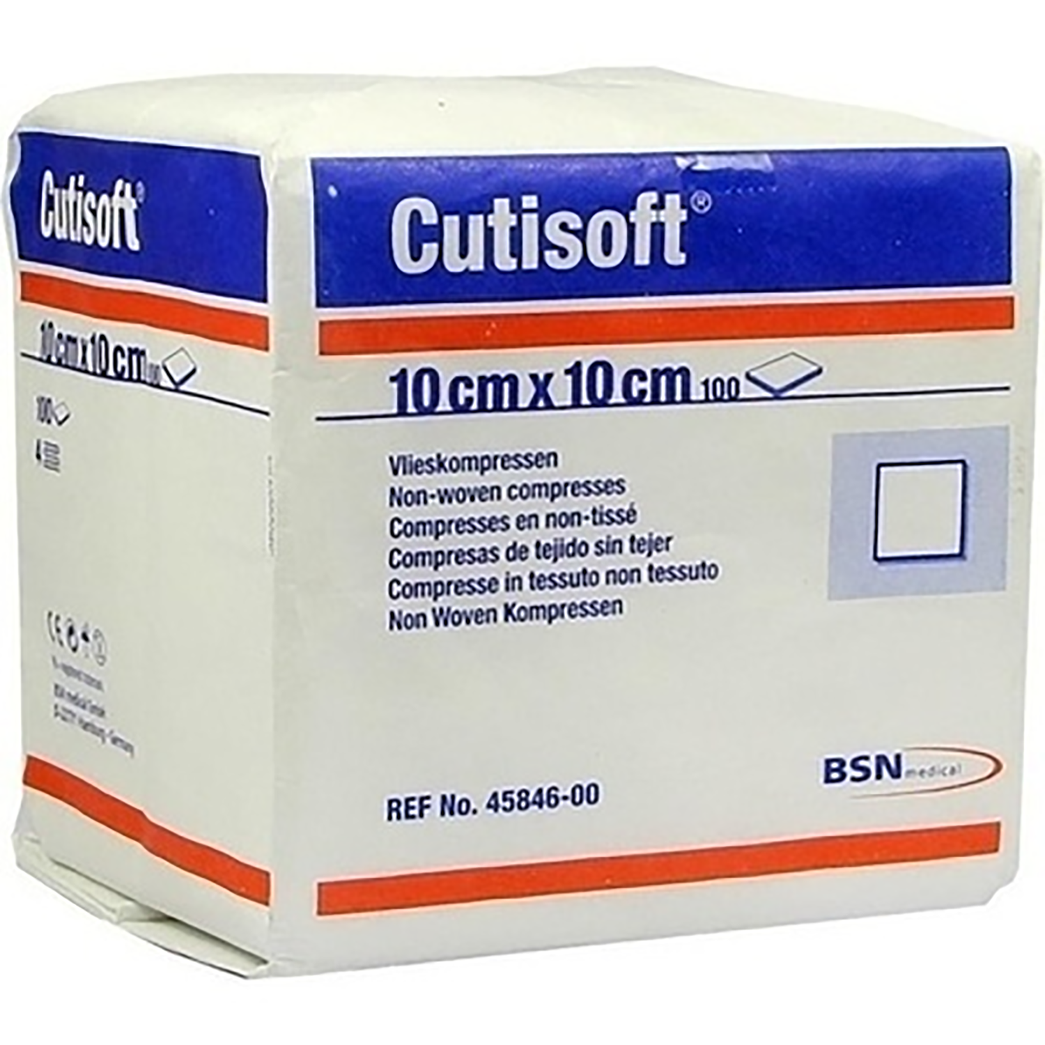 Cutisoft Non-Woven Compresses | 10 x 10cm | Pack of 100