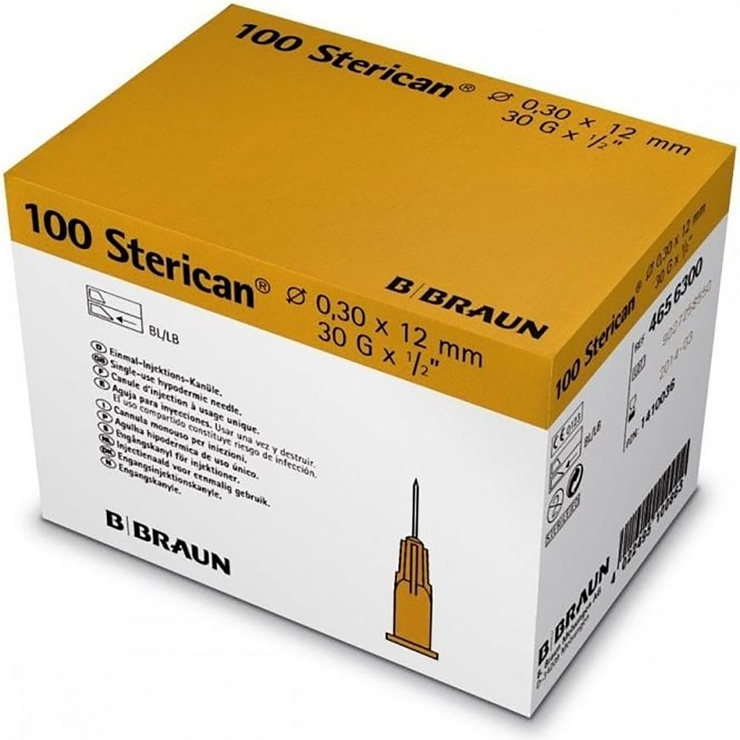 Braun Sterican Needle | 30G x 12mm | Pack of 100