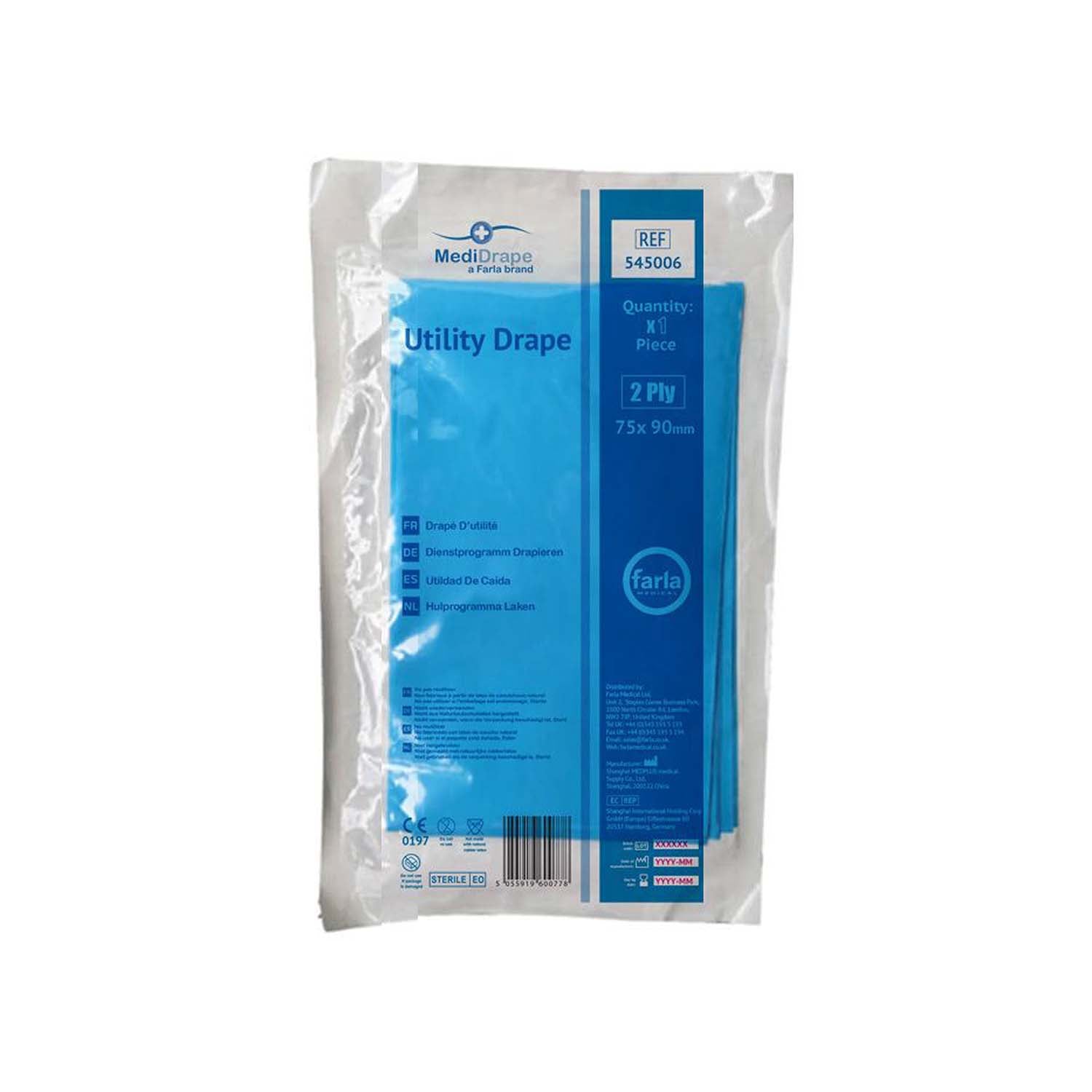 MediDrape Utility Drape | 75 x 90cm | Sterile | Pack of 40 (1)