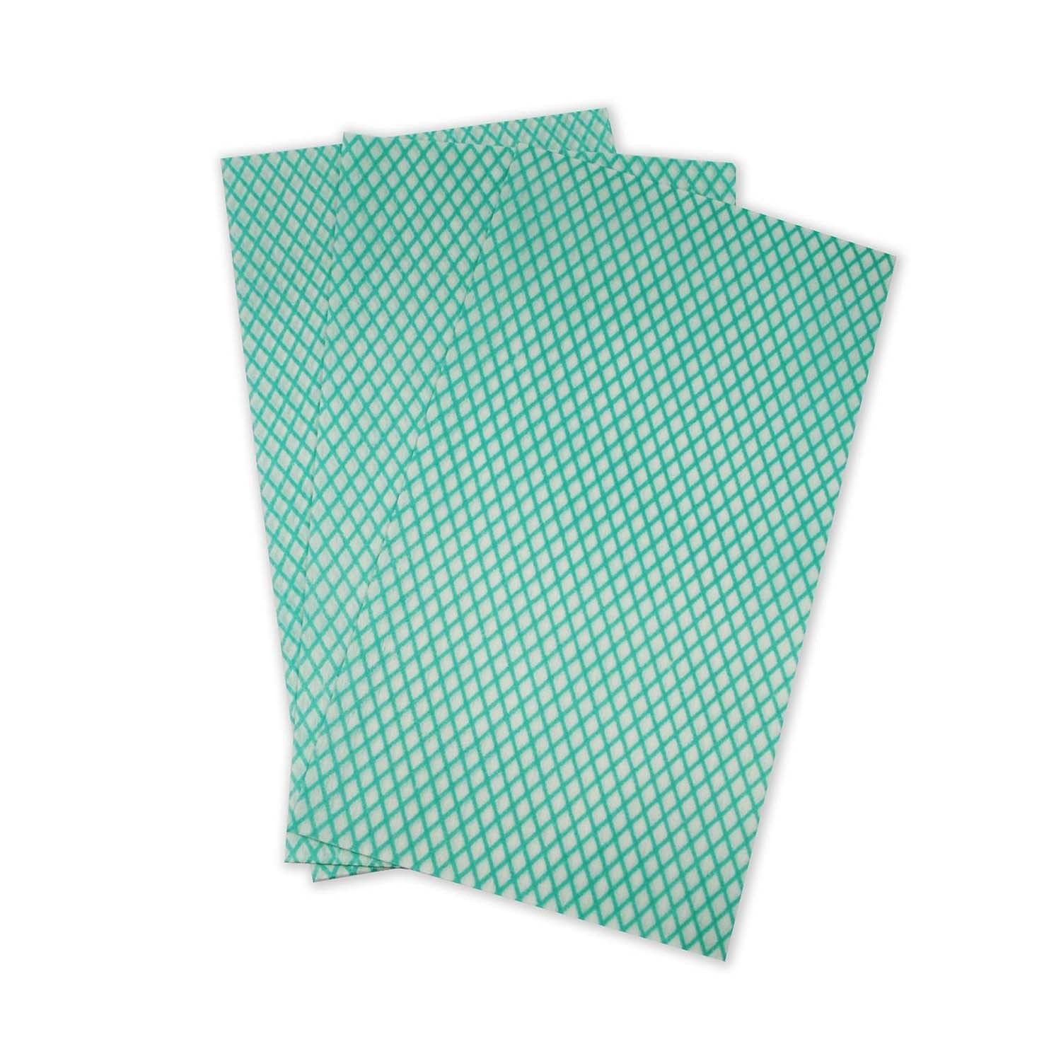 KleenMe Super Absorbent Cloths | Green | Pack of 10
