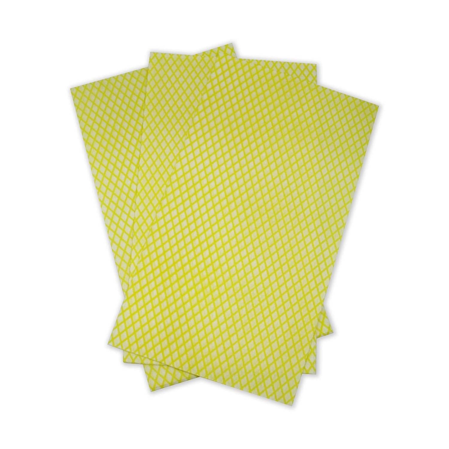 KleenMe Super Absorbent Cloths | Yellow | Pack of 10