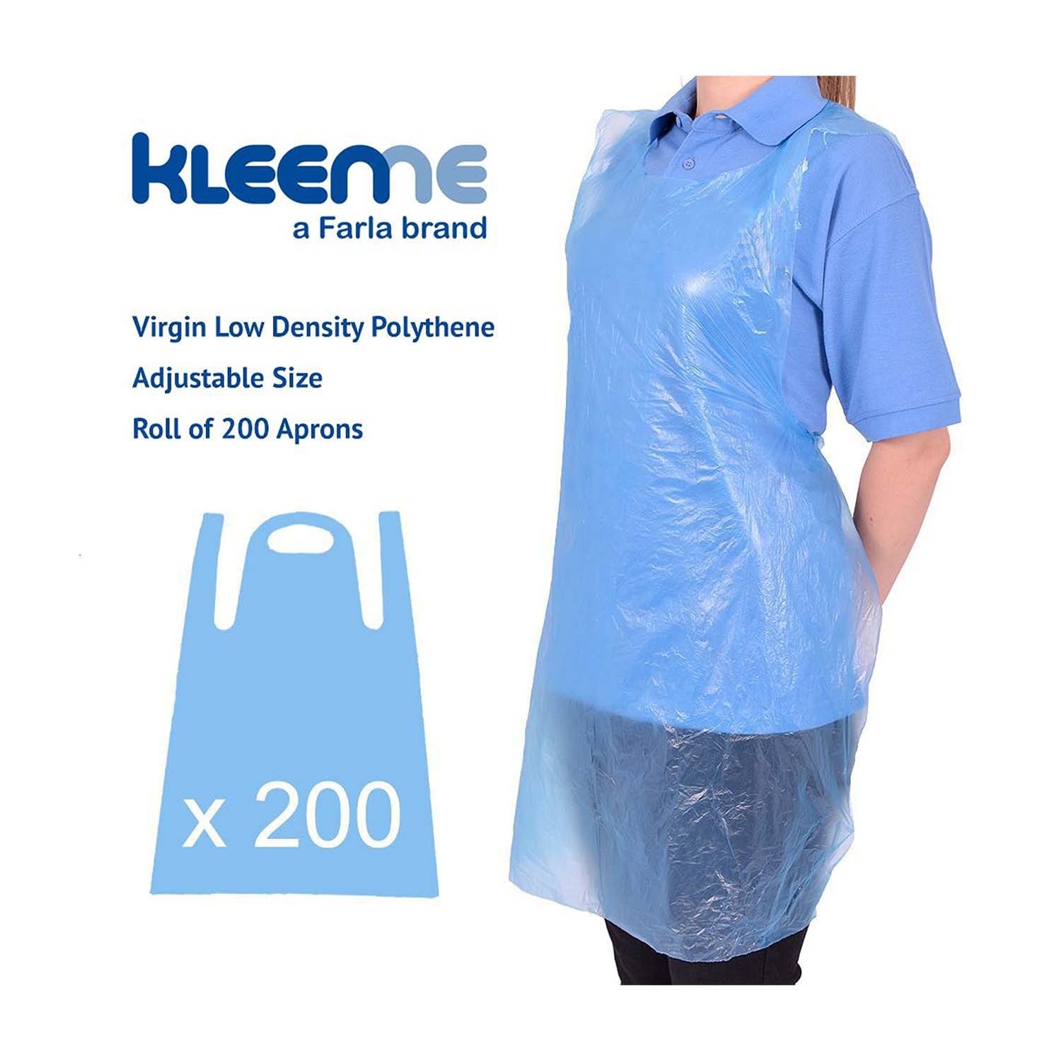 KleenMe Disposable Aprons Roll | Virgin LDPE | Pack of 200 (1)