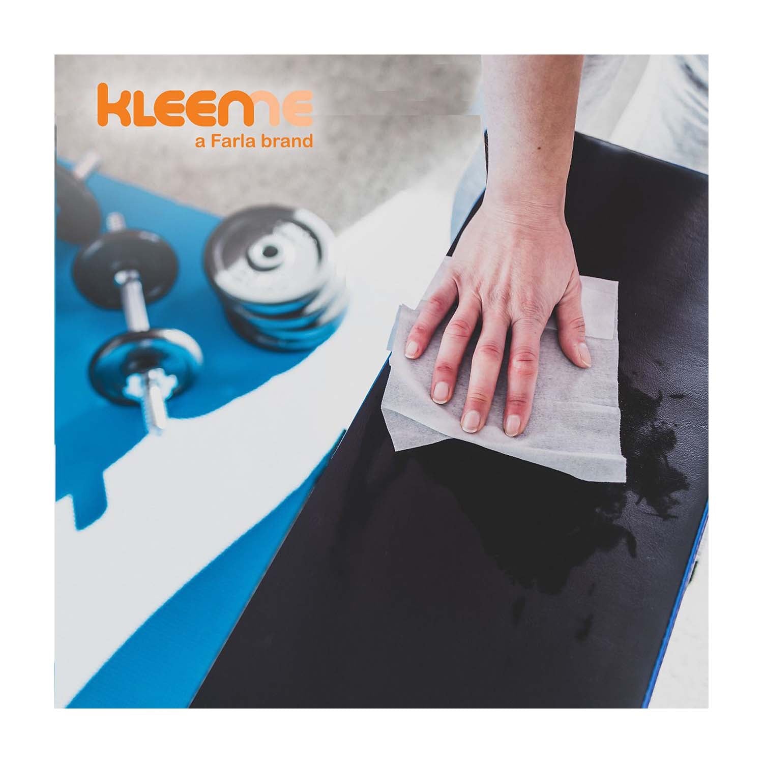 KleenMe | Surface Disinfection Wipes | 70% Alcohol | Tub of 100 (5)