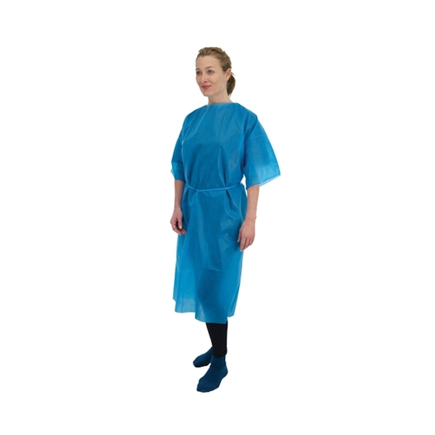 Premier Examination Gown | Short Sleeves | Blue | Pack of 50