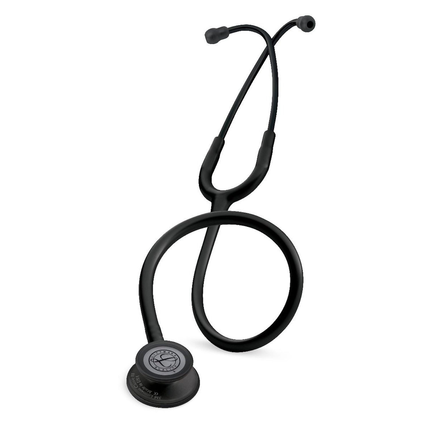 3M Littmann Classic III Stethoscope Black Edition Black Plated Chestpiece Black Tube