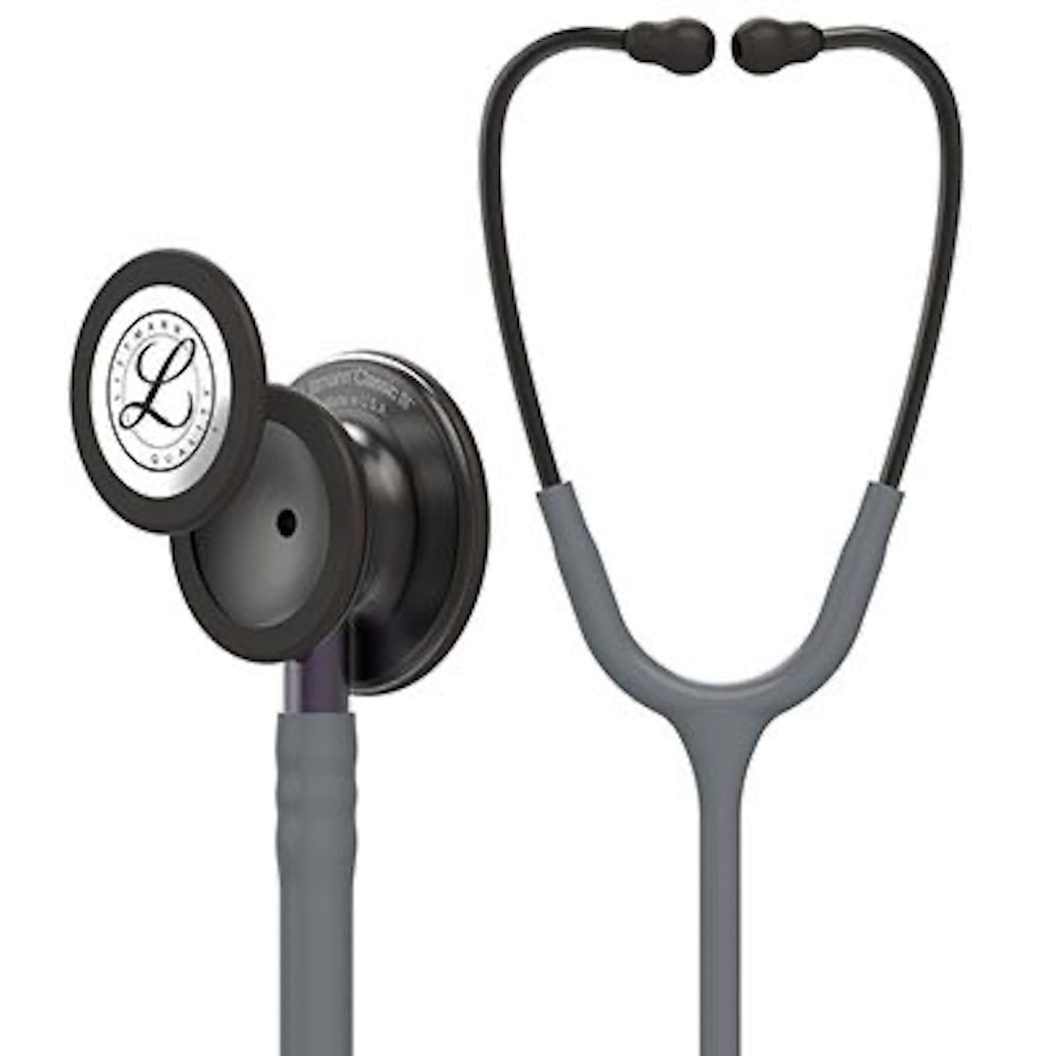 3M Littmann Classic III Stethoscope | Smoke Edition | Grey Tube, Violet Grey Stem