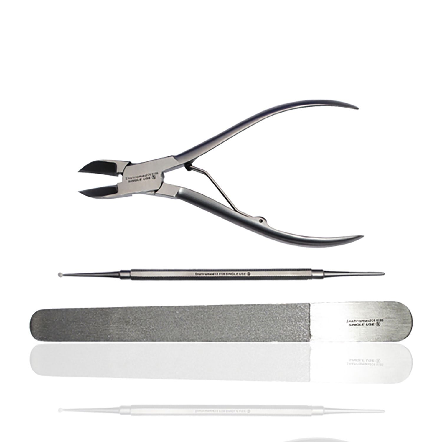 Instramed Podiatry Assistants Pack | Curved Roller Spring Nail Clippers