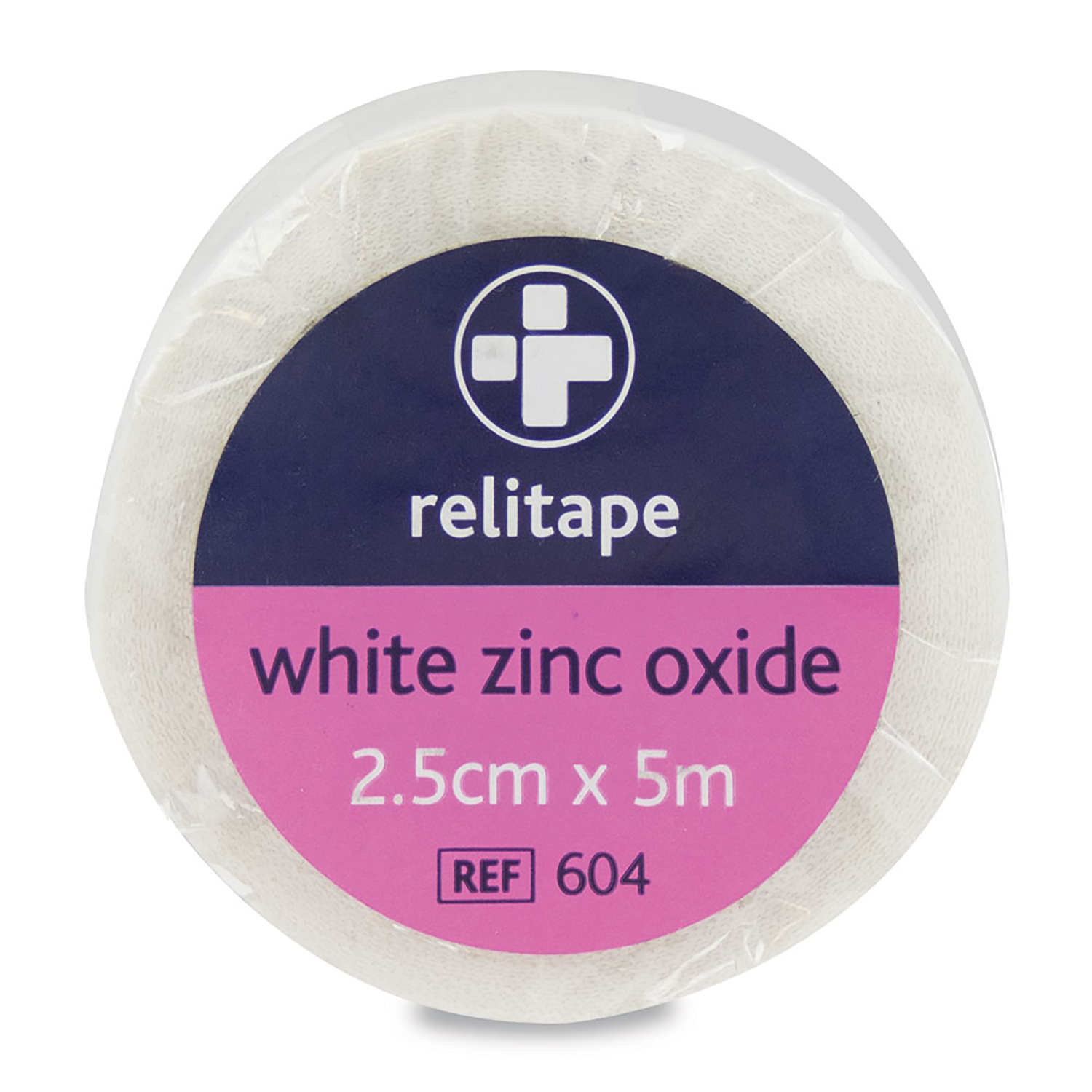Relitape Zinc Oxide Tape | 2.5cm x 5m | White | Single