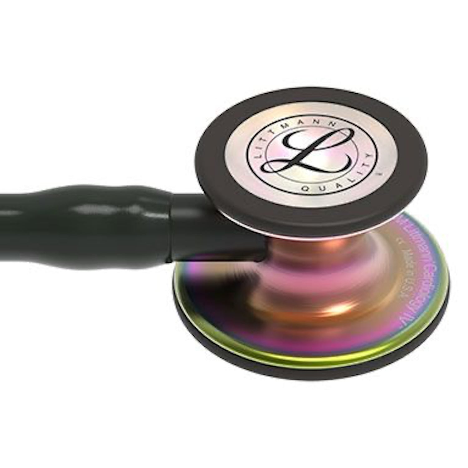 3M Littmann Cardiology IV Stethoscope | Rainbow-Finish Chestpiece | Black Tube | 27 Inch (2)
