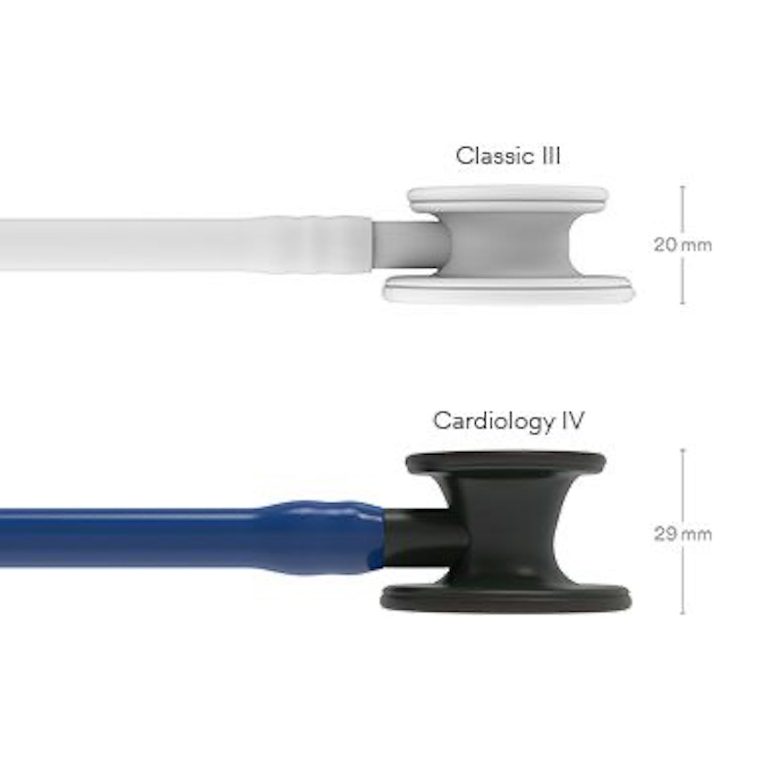 3M Littmann Cardiology IV Stethoscope | Black-Finish Chestpiece | Navy Blue Tube | 27 Inch (7)
