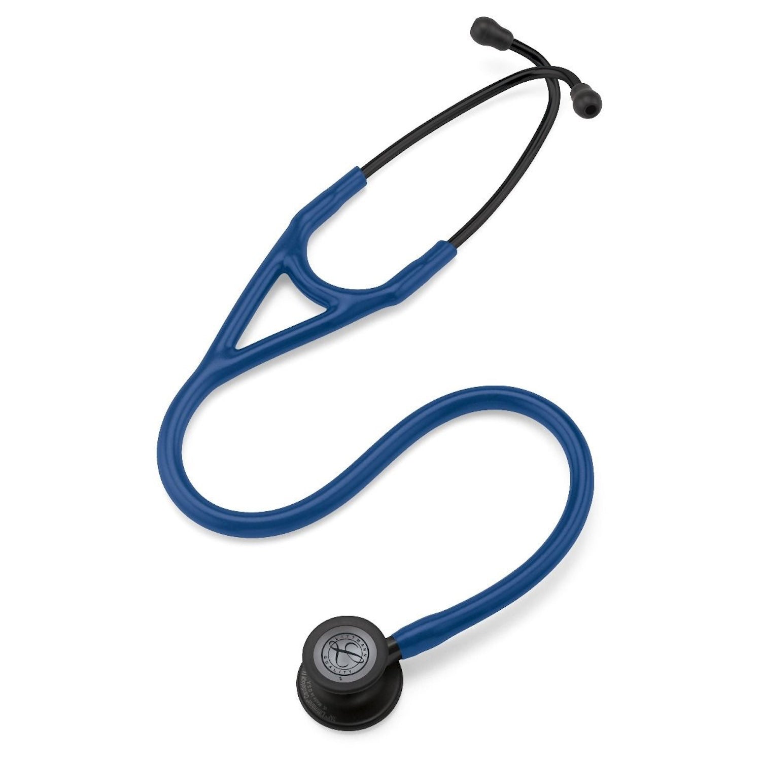 3M Littmann Cardiology IV Stethoscope | Black-Finish Chestpiece | Navy Blue Tube | 27 Inch (2)