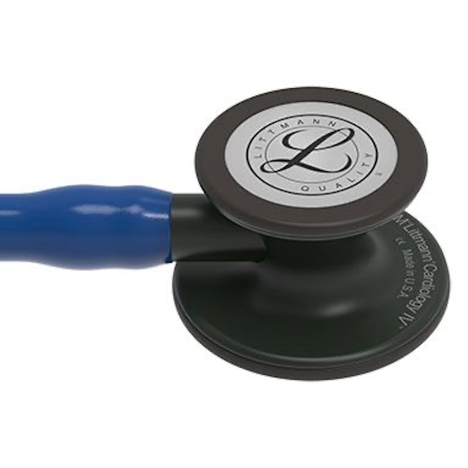 3M Littmann Cardiology IV Stethoscope | Black-Finish Chestpiece | Navy Blue Tube | 27 Inch (4)