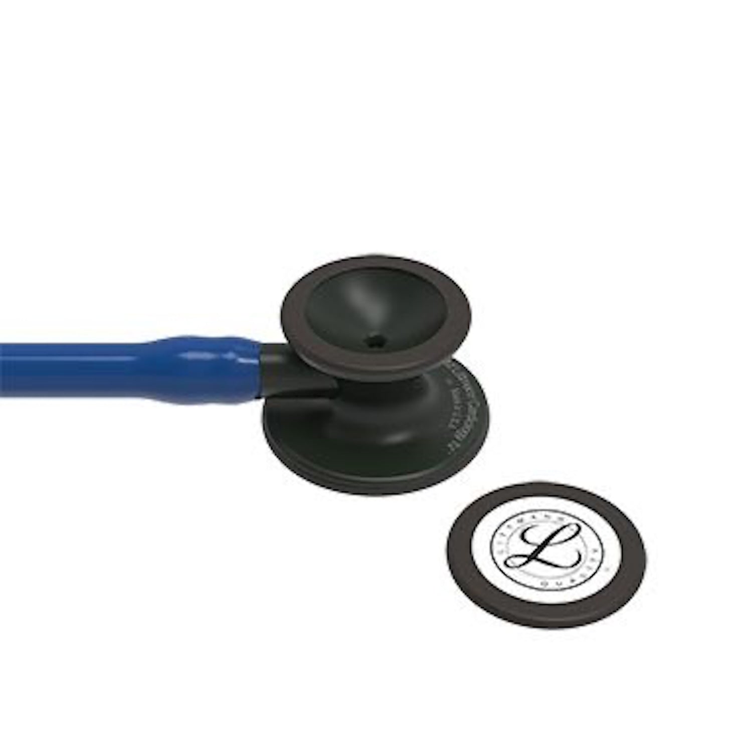 3M Littmann Cardiology IV Stethoscope | Black-Finish Chestpiece | Navy Blue Tube | 27 Inch (5)