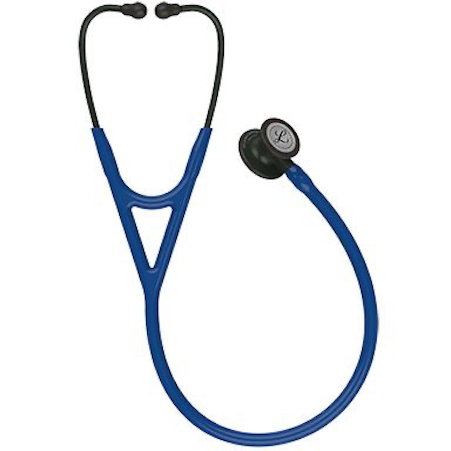 3M Littmann Cardiology IV Stethoscope | Black-Finish Chestpiece | Navy Blue Tube | 27 Inch (6)
