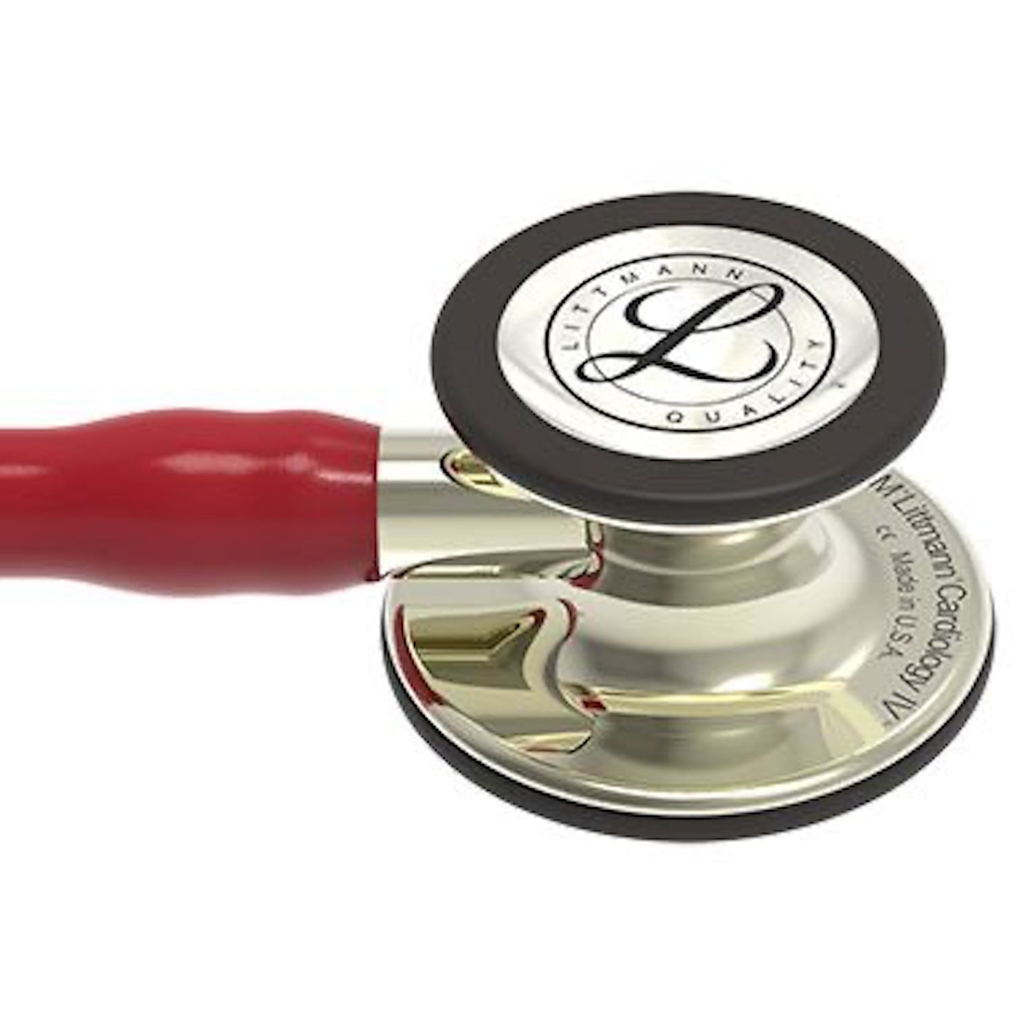 3M Littmann Cardiology IV Stethoscope | Champagne Chestpiece | Champagne Stem | Burgundy Tube (5)