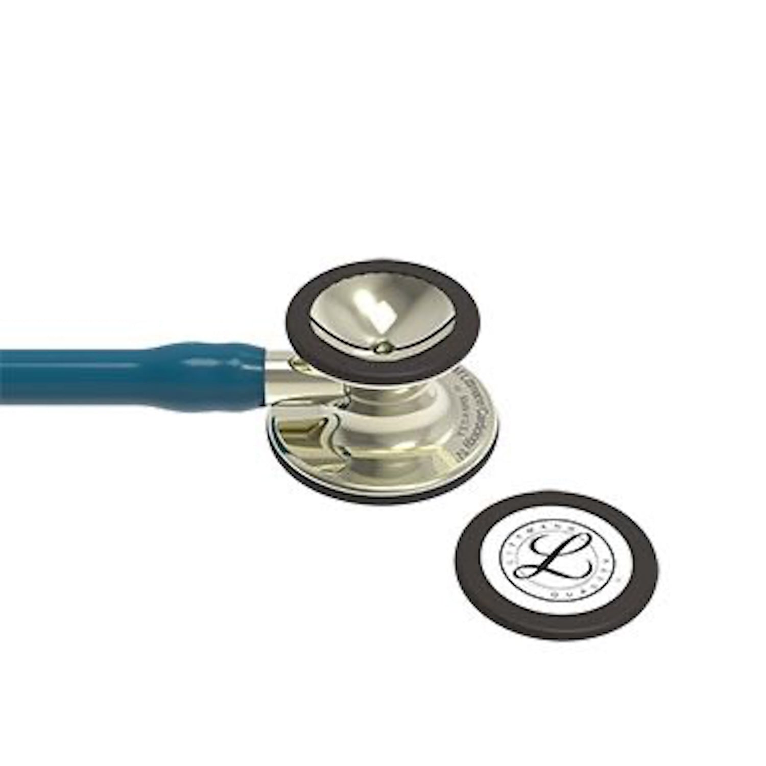 3M Littmann Cardiology IV Stethoscope | Champagne Chestpiece | Caribbean Blue Tube (6)