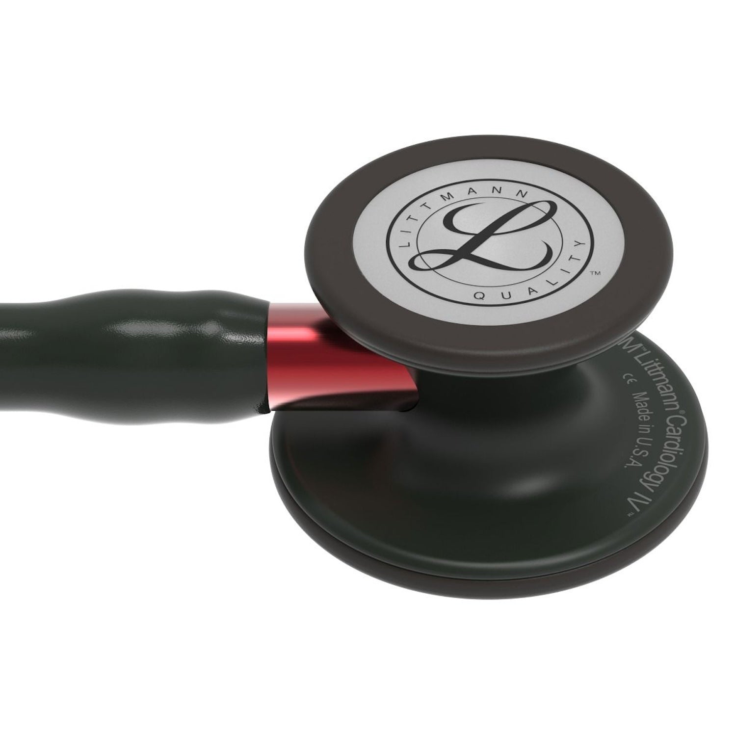 3M Littmann Cardiology IV Stethoscope | Black Edition | Black Tube | Red Stem (3)