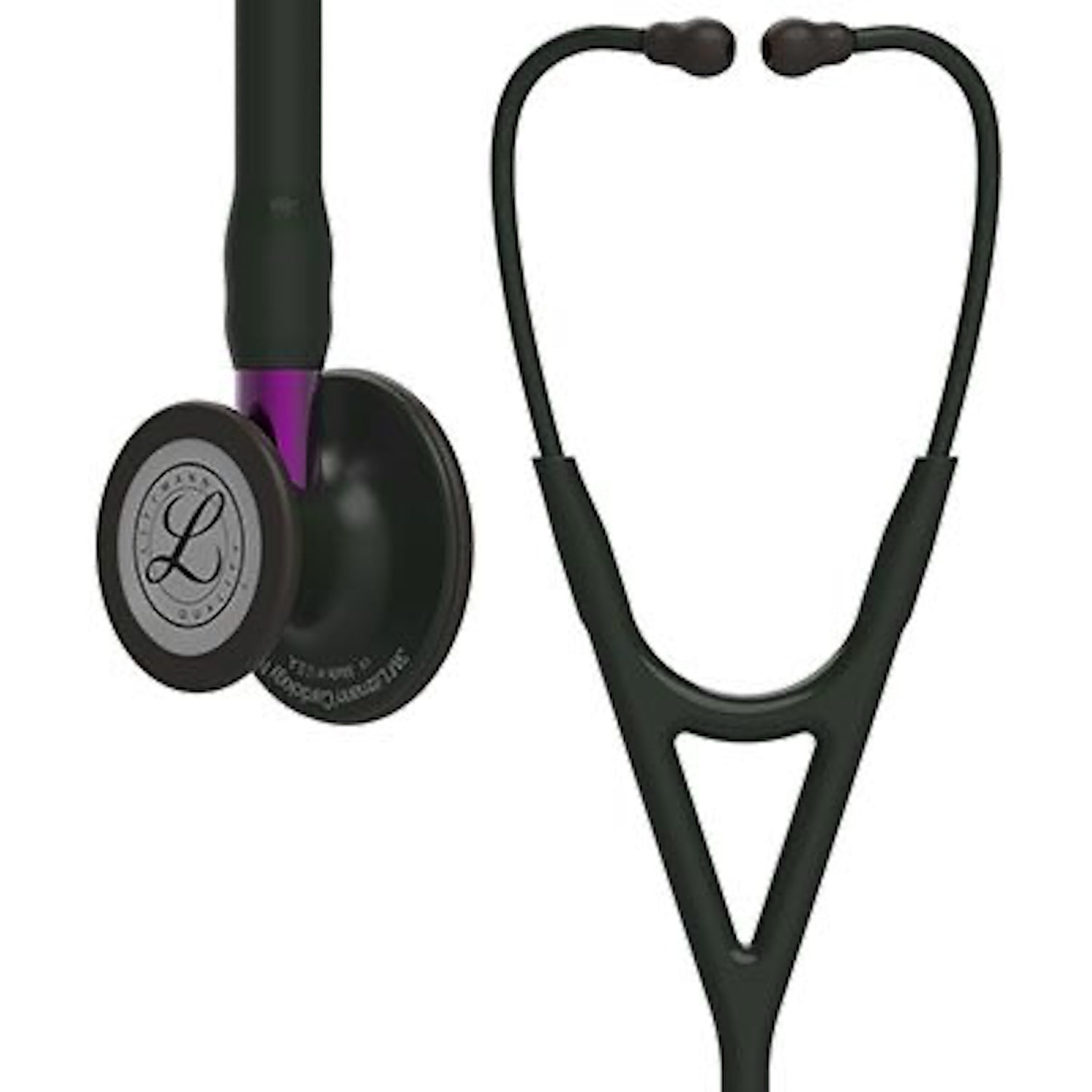 3M Littmann Cardiology IV Stethoscope | Black Edition | Black Tube | Violet Stem