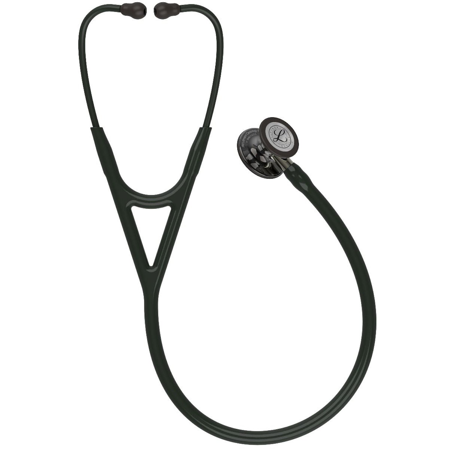 3M Littmann Cardiology IV Stethoscope | High Polish Smoke Edition | Black Tube | Champagne Stem (1)