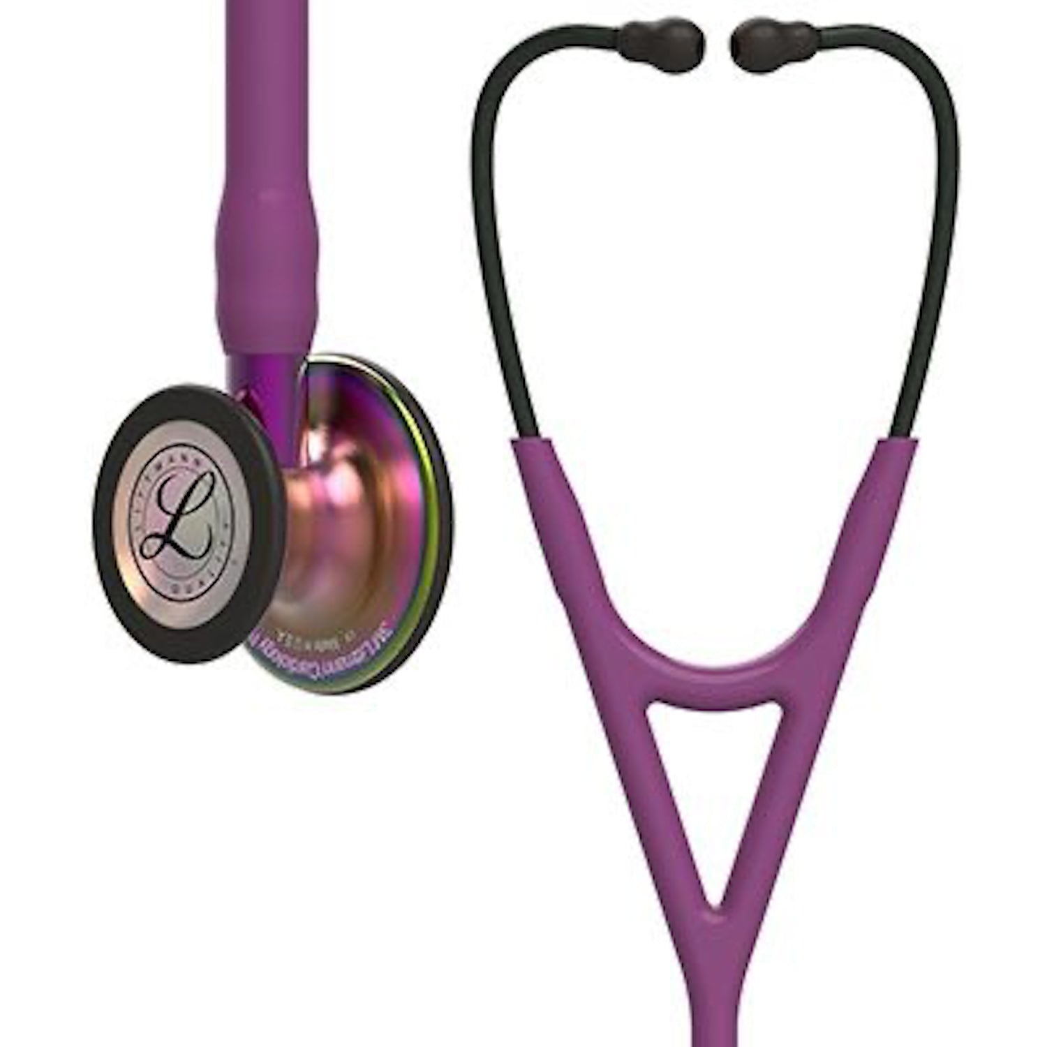 3M Littmann Cardiology IV Stethoscope | Rainbow Edition | Plum Tube | Violet Stem