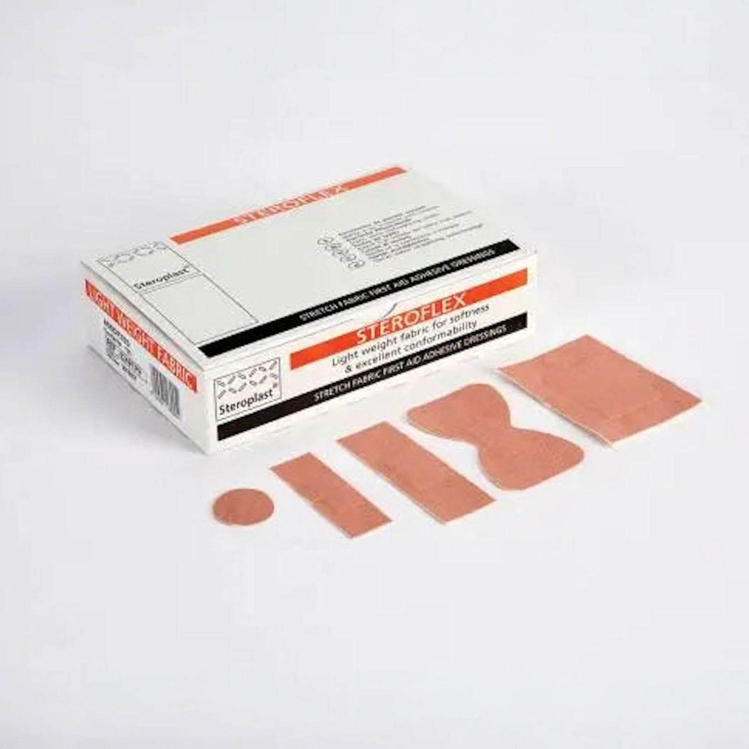 Steroplast Fabric Plasters | 4 x 4cm | Box of 50