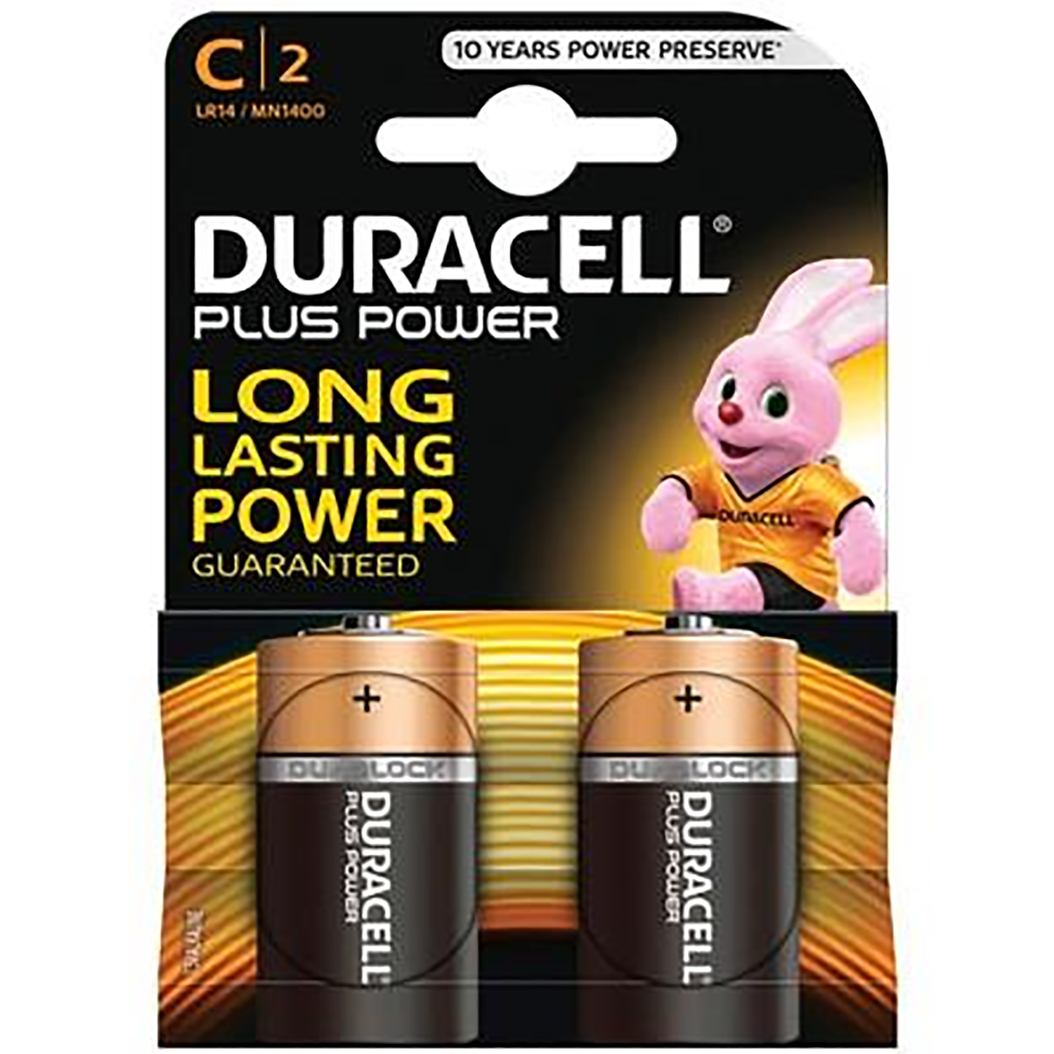 Duracell Plus C Batteries | Pack of 2