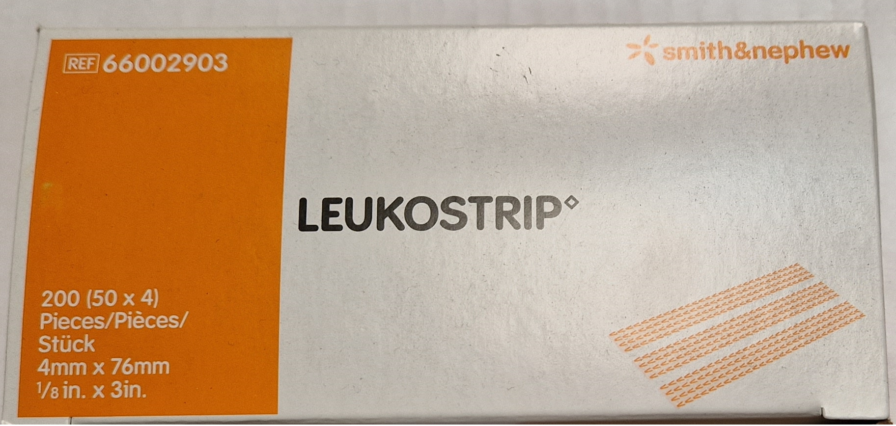 Leukostrip Skin Closure Strips | 4 x 76mm | 4 Strips | Pack of 50 (3)