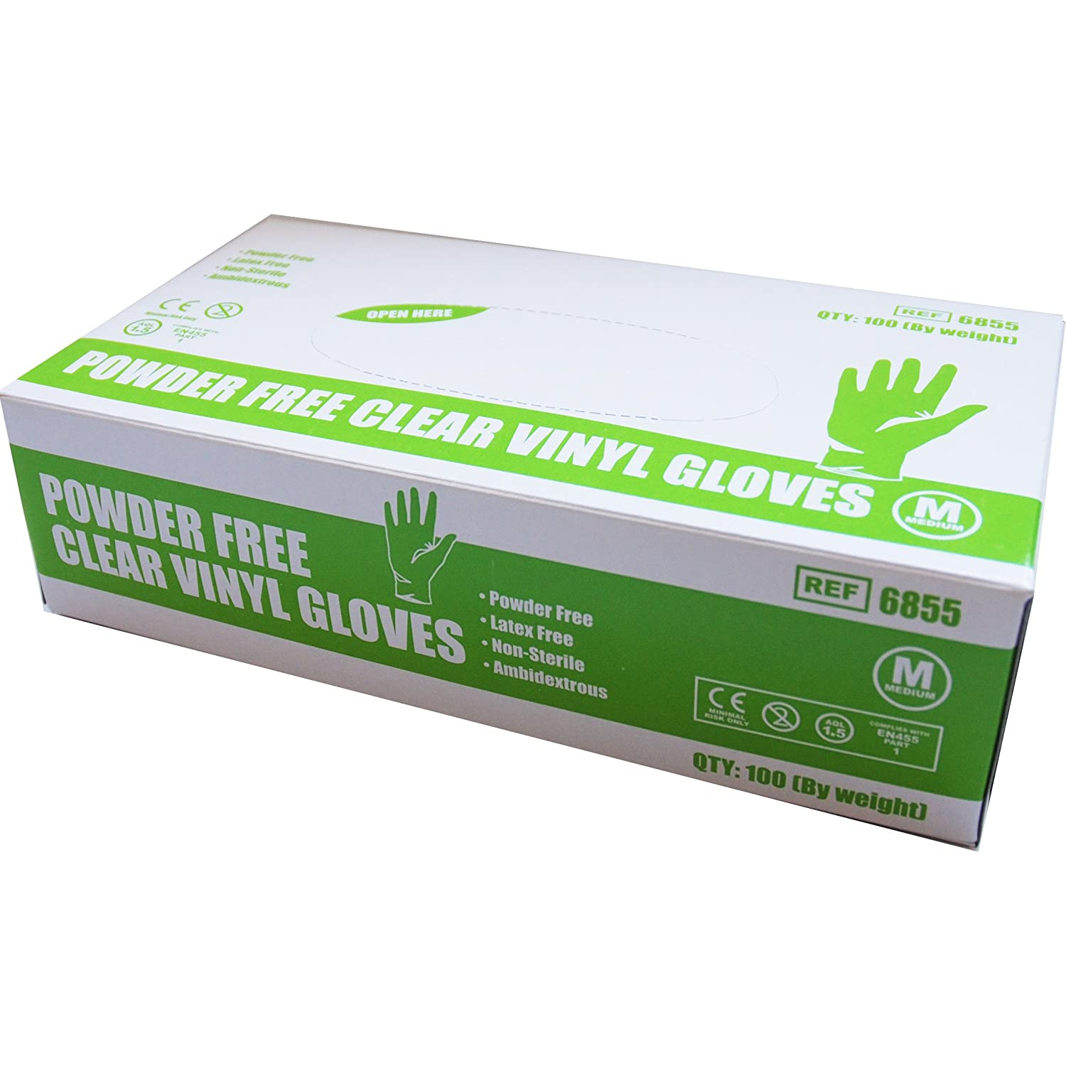 Safecare Vinyl Gloves | Powder Free | Clear | Small | Pack of 100 (1)