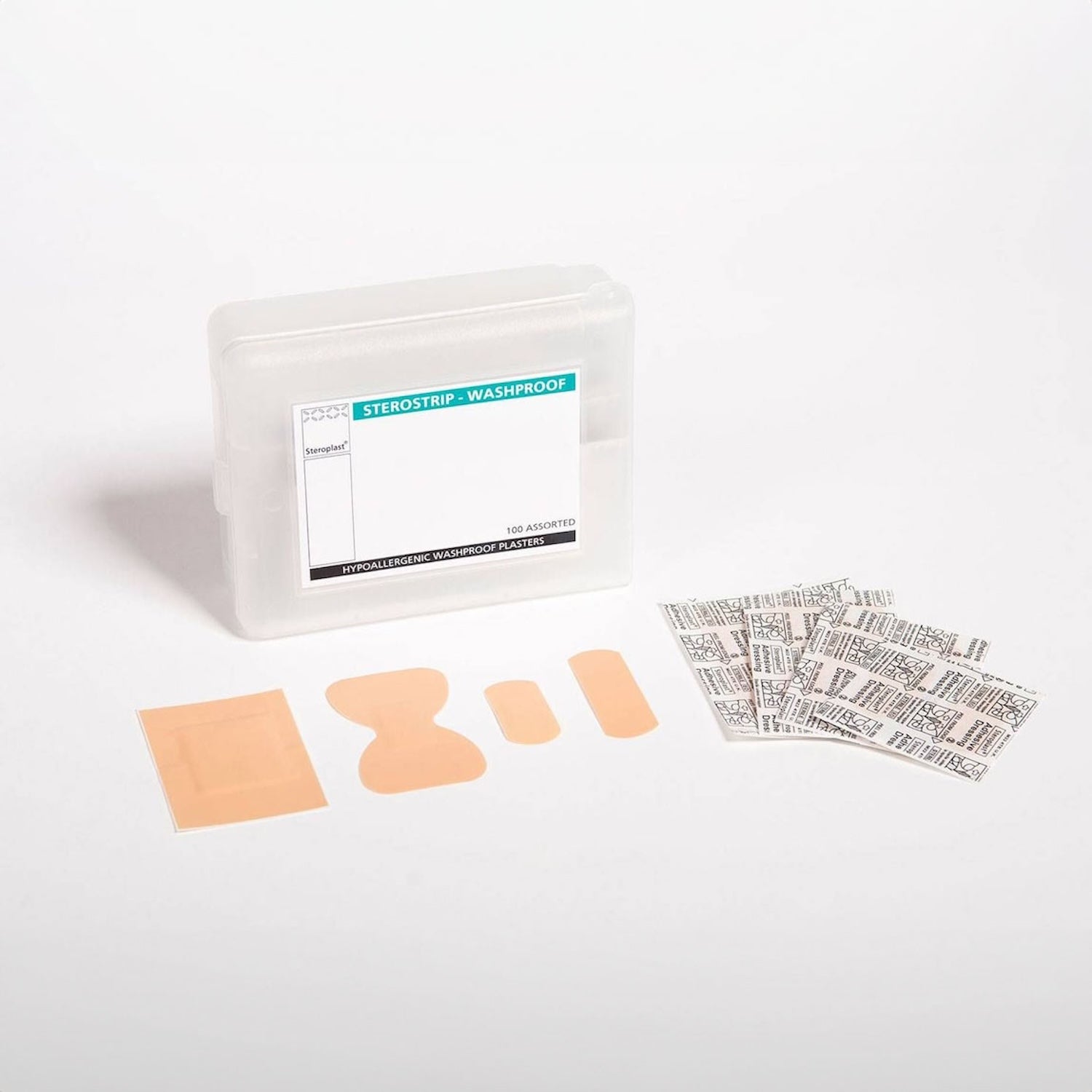Sterostrip Hypoallergenic Washproof Plasters | 7.5 x 2cm | Pack of 100